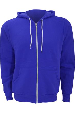 Bella + Canvas Canvas Unisex Zip-up Polycotton Fleece Hooded Sweatshirt / Hoodie
