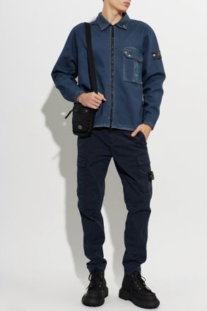 Stone Island Jacket From The Denim Research Embargo Collection, Mens, Blue