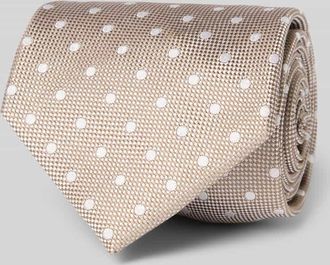 Joop Seidenkrawatte mit Strukturmuster in Beige, Größe 1