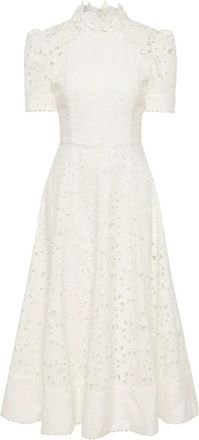 Rebecca Vallance Abito midi con ricamo - Toni neutri