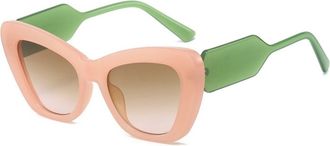 Generic Womans Fashionable Party Street Shooting Sunglasses Outdoor Vacation Personalized Sun Glasses(Pink)