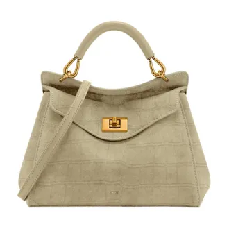 JW PEI Lucia Croco Faux Suede - female - JW PEI - Handbags - Beige - ONE SIZE - Bags