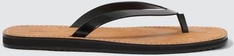 The Row City leather thong sandals