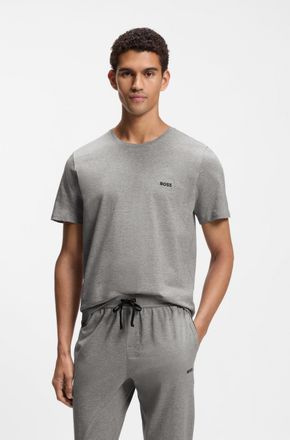HUGO BOSS T-Shirt BOSS Mix&Match T-Shirt R, Herren, Gr. XXL (56), grau (medium_grau_033), Single Jersey, Obermaterial: 95% Baumwolle, 5% Elasthan, unifarben, Ba