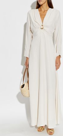 Forte_Forte Forte_forte Long Sleeve Dress, Womens, Cream