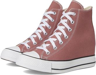 Converse Chuck Taylor All Star Wedge Sneaker Womens Cold Weather Boots Light Saddle/White/Black : 7.5 Medium, Canvas