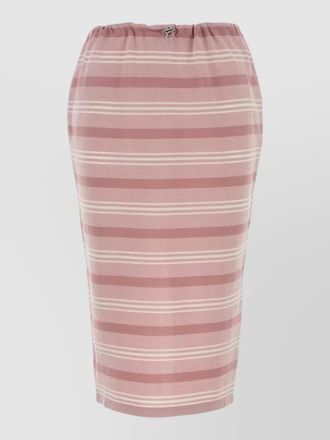 Prada embroidered piquet skirt