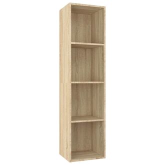 vidaXL Estanter&iacute;a Libros/mueble Tv Contrachapada Roble 36x30x143 Cm Vidaxl