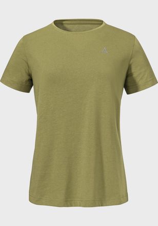 Sch&ouml;ffel Funktionsshirt SCH&Ouml;FFEL T Shirt Hohberg L, Damen, Gr. 36, gr&uuml;n (4605, gr&uuml;n), Oberstoff: 60% Baumwolle, 40% Polyester, Rundhals, Shirts Funktionsshirt