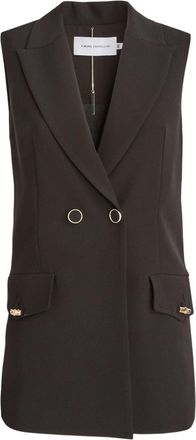 Simona Corsellini Blazer smanicato - Marrone