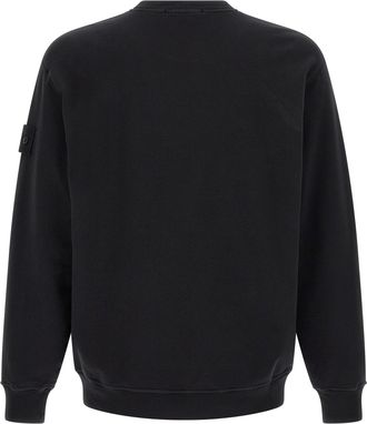 Stone Island Organic Cotton Sweatshirt - Black