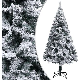 vidaXL &Aacute;rbol De Navidad Artificial Verde Con Nieve 120 Cm Vidaxl