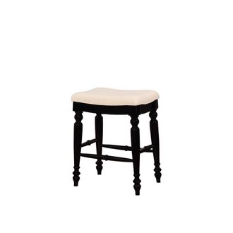 Linon Marino Black Backless Counter Stool