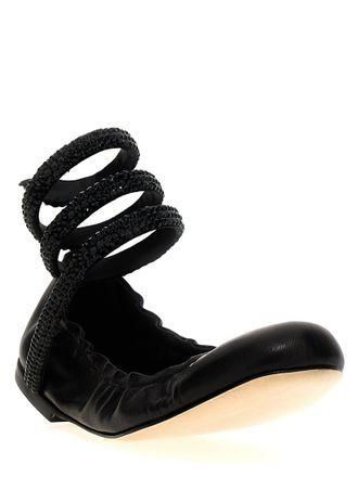 Rene Caovilla Cleo Ballet Flat - Black