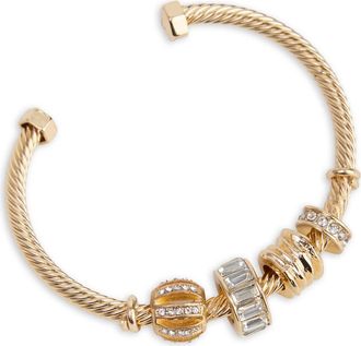 Saachi Charm Cable Cuff Bracelet in Gold at Nordstrom Rack