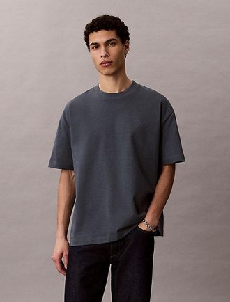 Calvin Klein Oversized T-shirt met logo in reli&euml;f