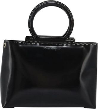 Ferragamo Pre-owned Handbags, female, Black, Size: ONE SIZE Pre-owned Handbag