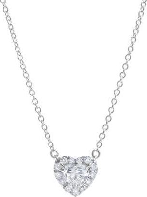 LuvMyJewelry Delara 14K Gold Lab Grown Diamond Heart Necklace - 0.55 ct in 14K White Gold at Nordstrom