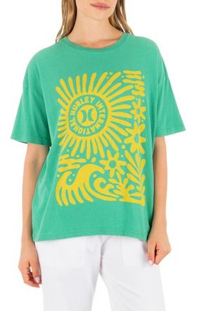 Hurley Harmony Graphic Boyfriend T-Shirt in Spring Green at Nordstrom, Size X-Small