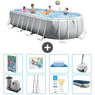 Intex Piscina Prism Frame Oval - 610x305x122 Cm - 9-piezas S584