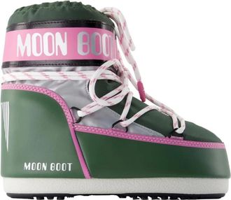 Moon Boot Moon Boot, Winter Boots, female, Multicolor, Size: 3 US Icon Low Space Racing Ankle Boots