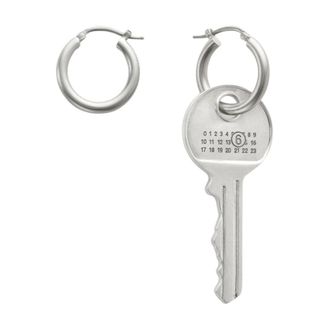Maison Margiela Key Earrings - female - MM6 Maison Margiela - Earrings - Gray - ONE SIZE - Accessories