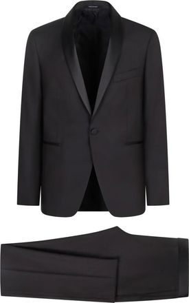 Tagliatore Heren, Pakken, Blauw, Maat: 2XL Wol