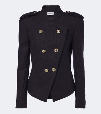 Balmain Giacca in tweed di misto lana doppiopetto