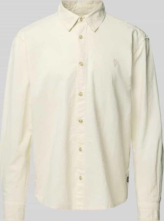 Review Loose Fit Freizeithemd aus Baumwoll-Leinen-Mix in Ecru, Größe XS