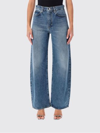 Frame Denim Jeans baggy The Loose a vita alta in denim di cotone e lyocell