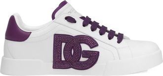 Dolce & Gabbana Sneakers verfraaid met kristallen - Wit