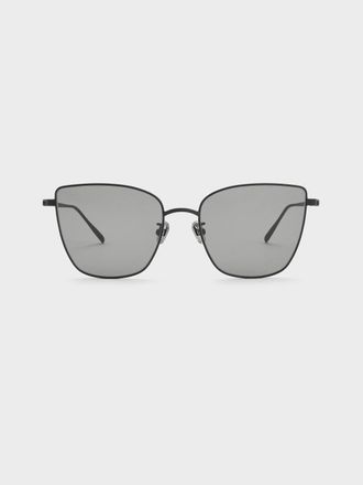 Charles & Keith Livonia Crystal Square Sunglasses