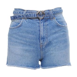 Pinko Denim Shorts, female, Blue, Size: W26 Gina 3 Shorts