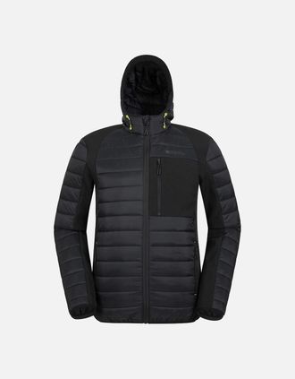 Mountain Warehouse Mens Mountain Warehouse Mens Turbine II Softshell Padded Jacket - Black - Size: 40/Regular