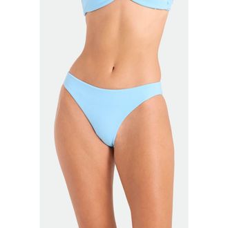 Volcom Simply Seamless Hipster Bikini Bottoms in Cloud Blue at Nordstrom, Size X-Large