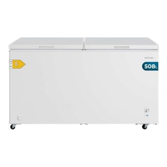 Cecotec Cecotec Congelador Horizontal 508l Doble Puerta Bolero Coolmarket Chest Duo 508m White E. Ultracontact D-cool, Ruedas Easymove