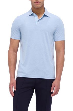 Bugatchi UPF 50+ Polo Shirt in Air Blue at Nordstrom, Size Xx-Large