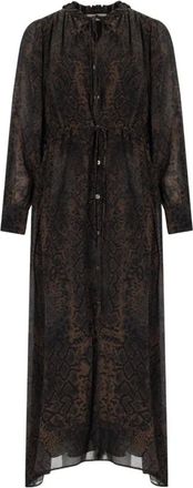 Marella Dames, Jurken, Bruin, Maat: 2XS Viscose