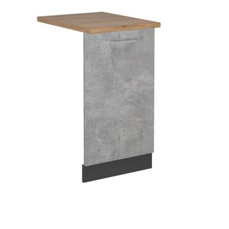 Vicco Tapa Del Lavavajillas R-line, Hormig&oacute;n, 45 Cm, Et Roble
