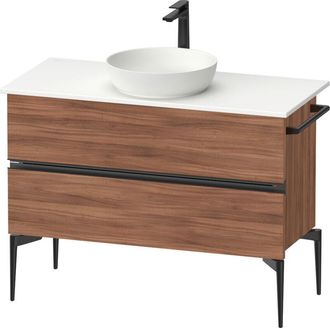 Duravit Duravit - Sivida Consola Mueble Bajo Lavabo, 2 Cajones, Tirador