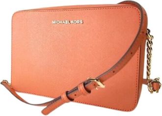 Michael Kors Tweedehands leren schoudertassen - Dames - Vintage Schoudertas - Rood - ONE Size - Leer - Vintage