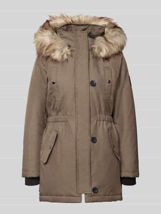 Only Shaped Fit Parka mit Label Patch Modell IRIS in Oliv, Gr&ouml;&szlig;e XS