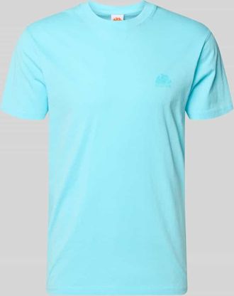Sundek Slim Fit T-Shirt aus reiner Baumwolle in Hellblau, Gr&ouml;&szlig;e XXL