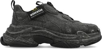 Balenciaga Sneakers, male, Black, Size: 12 US Triple S Canvas Sneaker