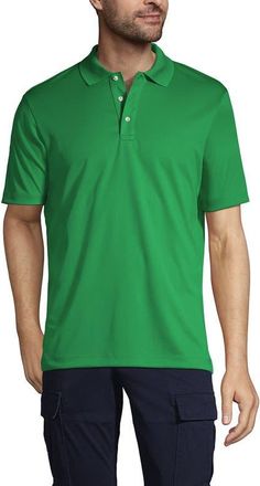 Lands End Short Sleeve Solid Active Polo Shirt in Vibrant Clover at Nordstrom, Size 32