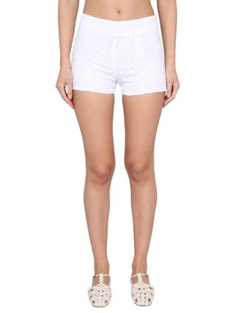 120% Lino Tailored White Linen Shorts