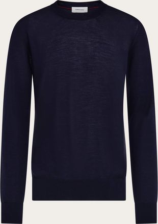 Ferragamo Men Crew neck pullover Blue