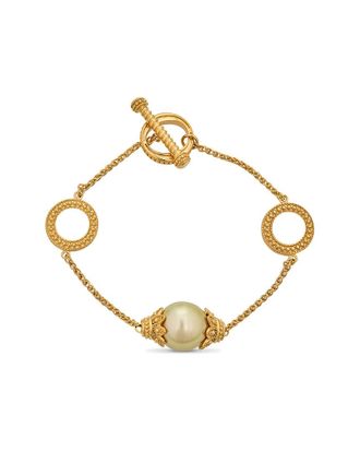 Belpearl Belpearl 18K Over Silver 13Mm South Sea Golden Bracelet