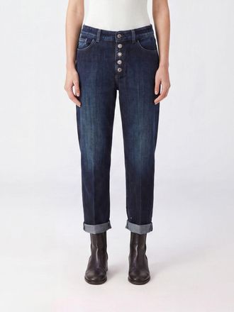 Dondup Jeans Koons a vita alta in denim di cotone con gamba dritta