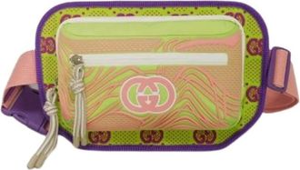 Gucci Pre-owned Belt Bags, female, Multicolor, Size: ONE SIZE Pre-owned GG Nylon Belt Bag
